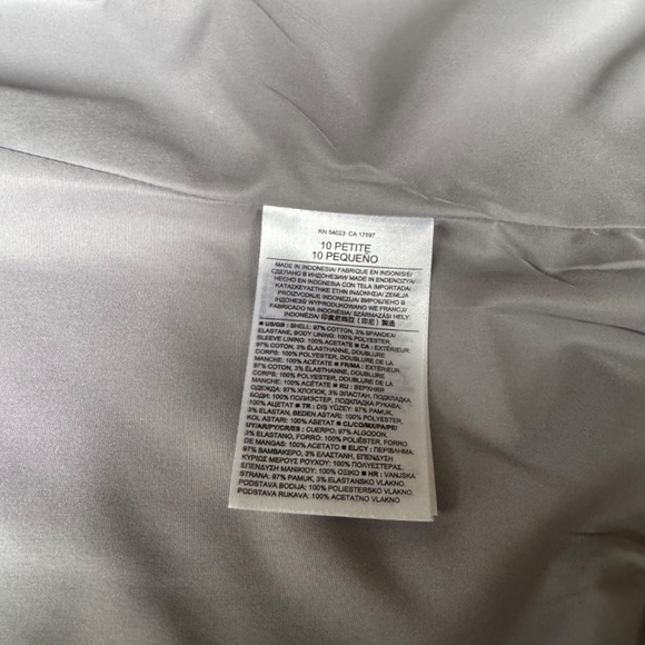 Grey cotton blazer cropped sleeves Banana Republic - Picture 8 of 8